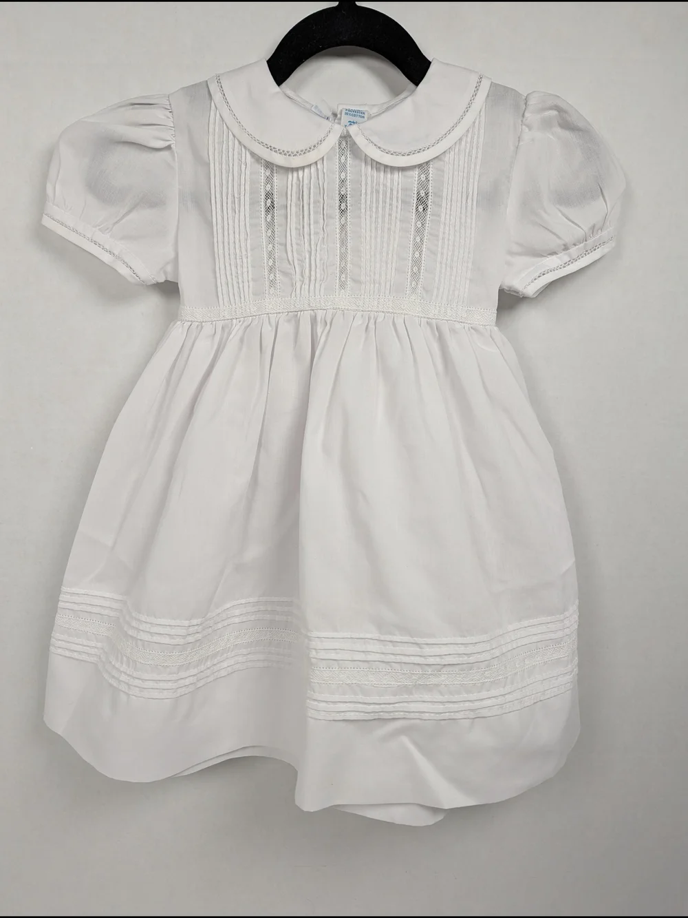 Feltman Brothers White Flower Girl Dress Christening Baptism Heirloom 12 Months